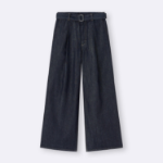 Uniqlo GU – брюки Light Denim Belted Wide Pants