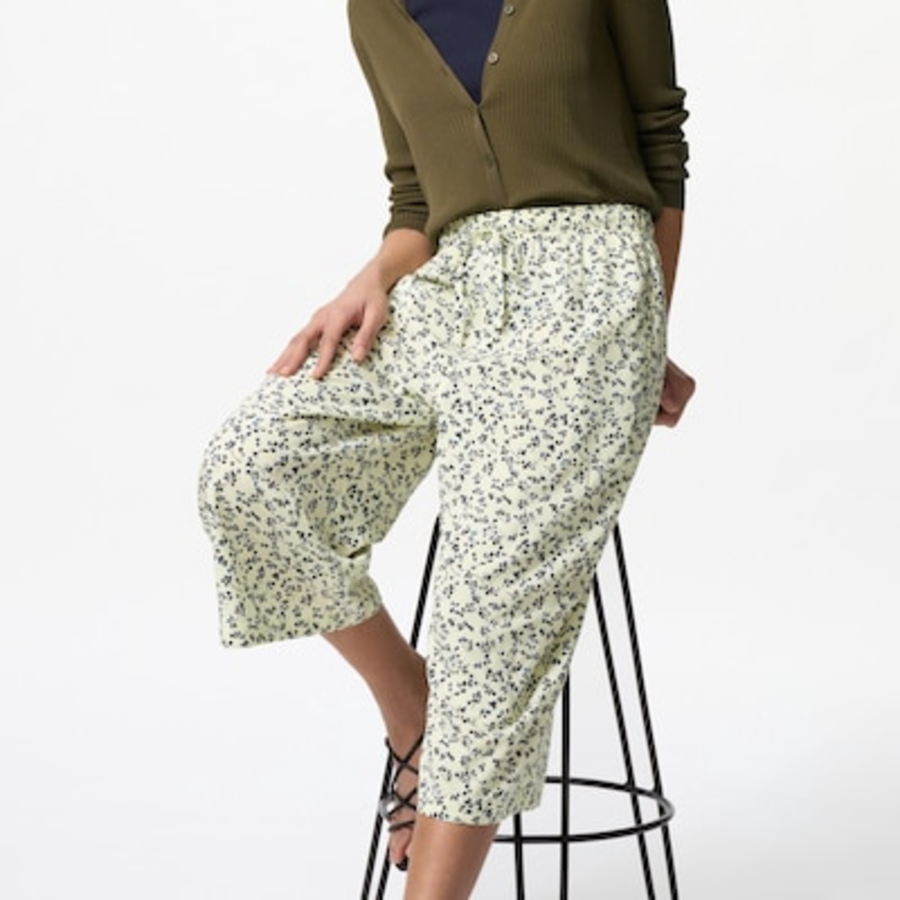 Uniqlo – брюки Rayon RELACO Cropped Pants (Small Flower)