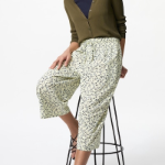 Uniqlo – брюки Rayon RELACO Cropped Pants (Small Flower)