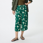 Uniqlo – брюки Rayon RELACO Cropped Pants (Big Flower)