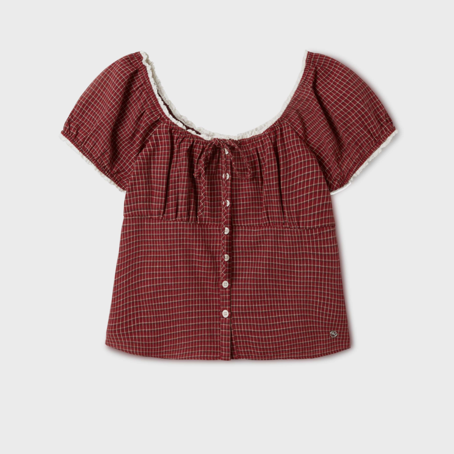 WHO.A.U — блузка Check Patterend Blouse