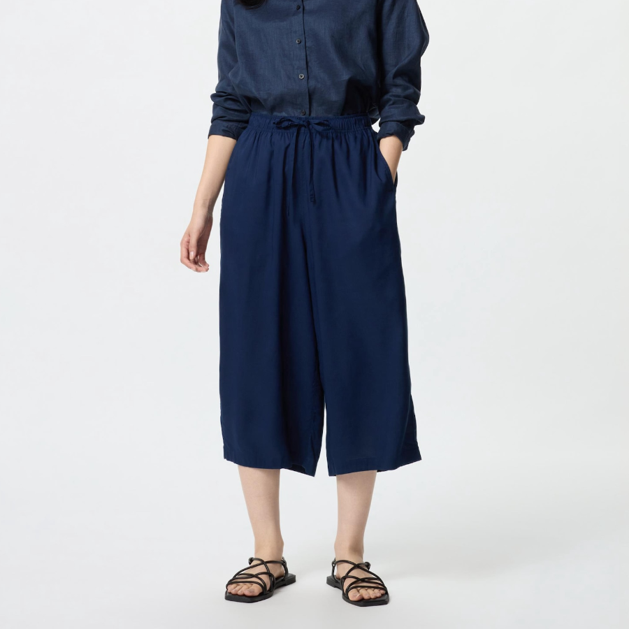 Uniqlo – брюки Rayon RELACO Cropped Pants (Plain)