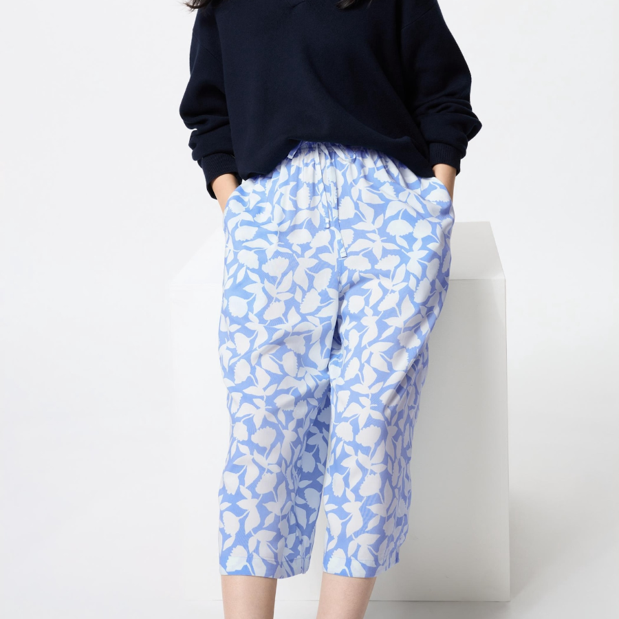 Uniqlo – брюки Rayon RELACO Cropped Pants (Leaf)