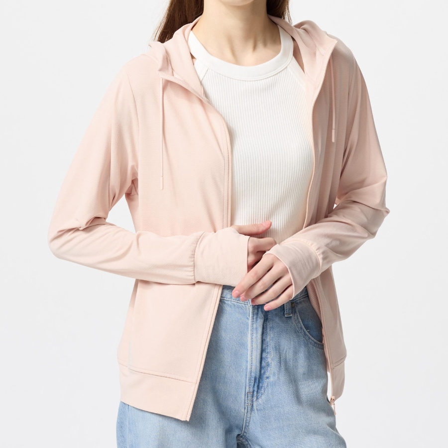 Uniqlo – худи AIRism UV Protection Full-Zip Hoodie (длинный рукав)