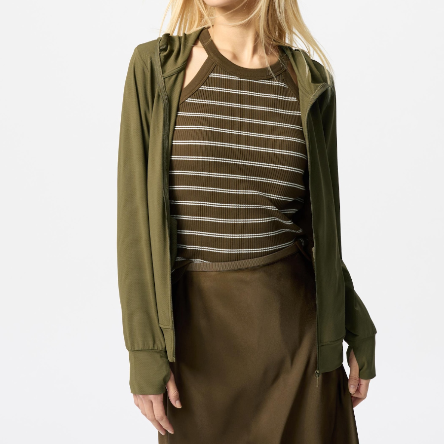 Uniqlo – худи AIRism UV Protection Full-Zip Hoodie (длинный рукав)