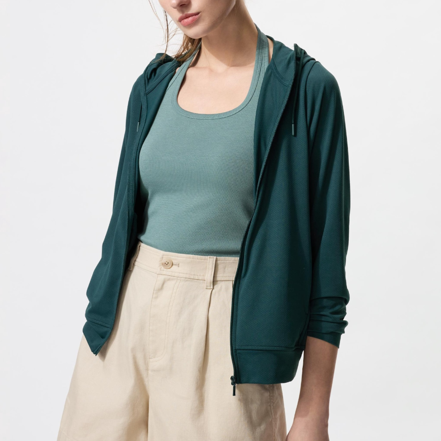 Uniqlo – худи AIRism UV Protection Full-Zip Hoodie (длинный рукав)