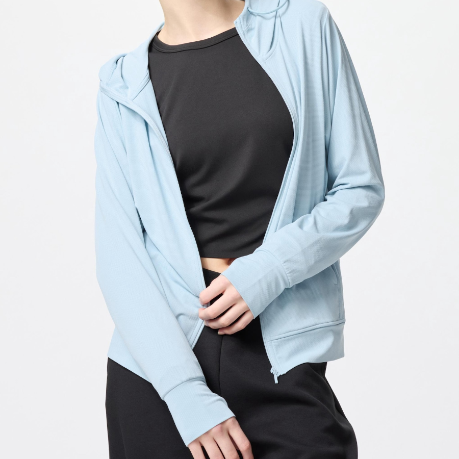 Uniqlo – худи AIRism UV Protection Full-Zip Hoodie (длинный рукав)