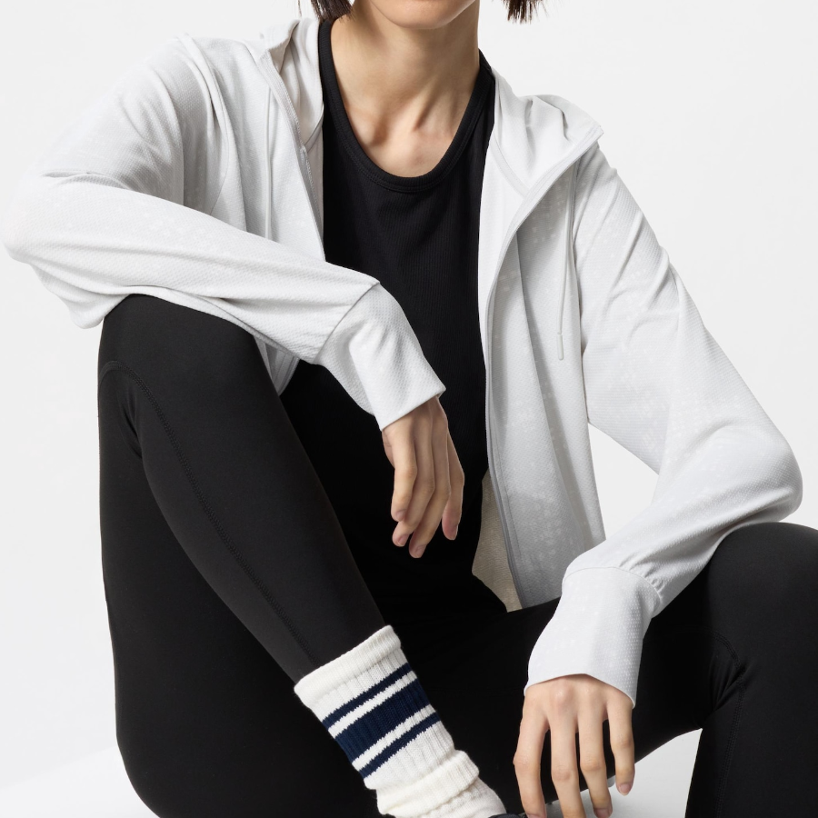 Uniqlo – худи AIRism UV Protection Full-Zip Hoodie (Print)