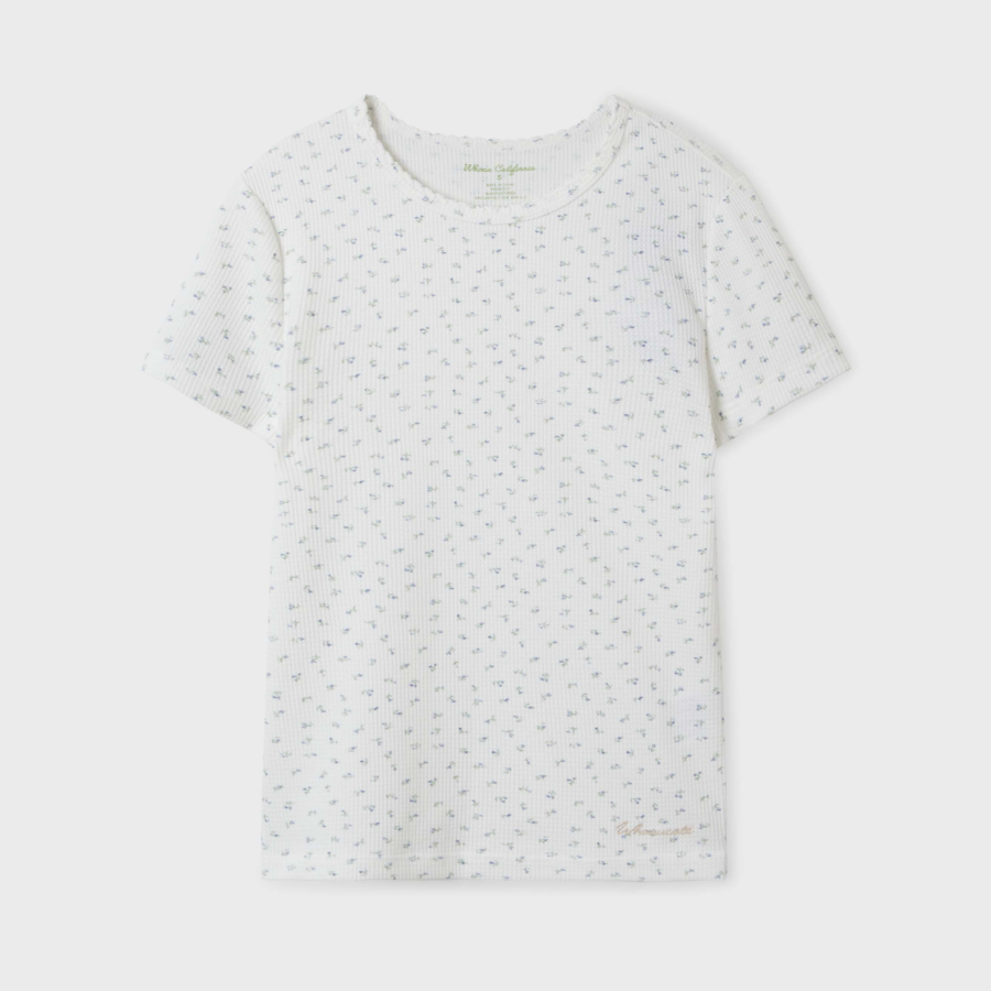 WHO.A.U — футболка Feminine Picot T-shirt