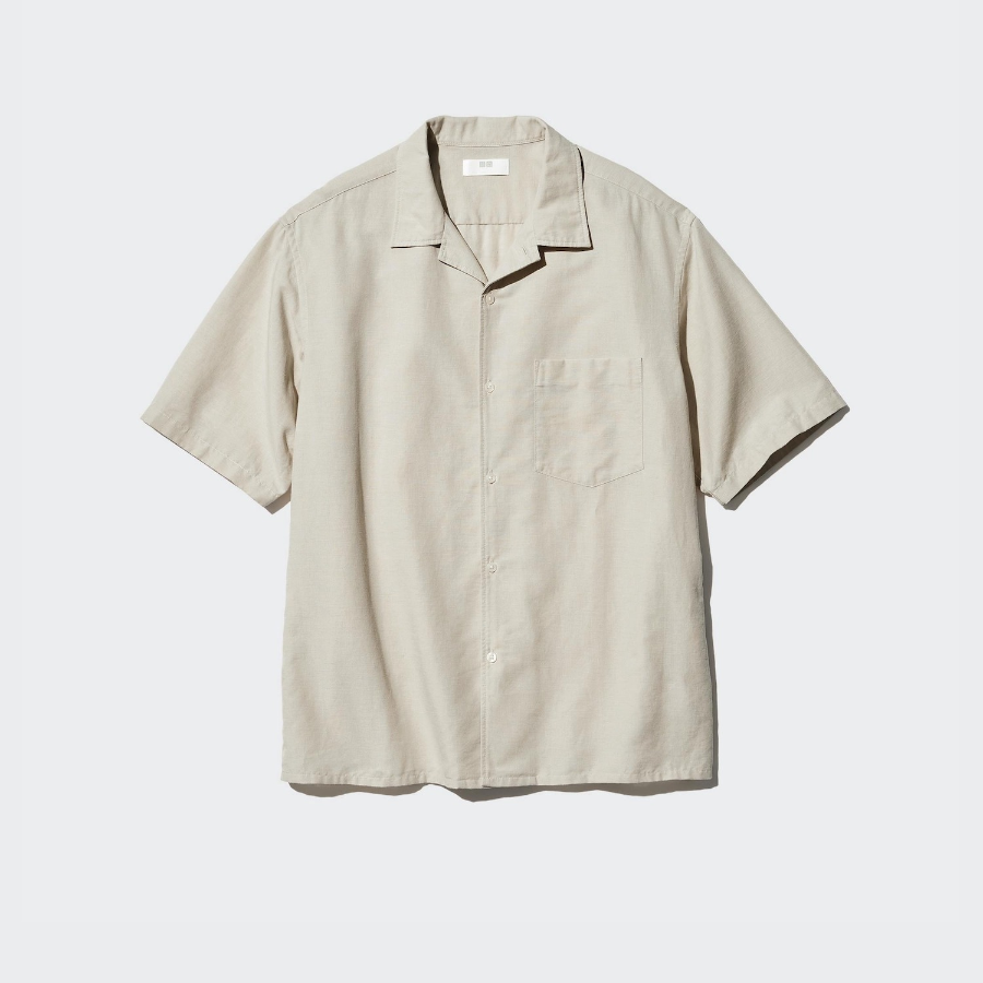 UNIQLO Cotton Linen Shirt (Short Sleeve)