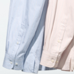 UNIQLO Broadcloth Oversized Shirt (Long Sleeve, Stripe B)