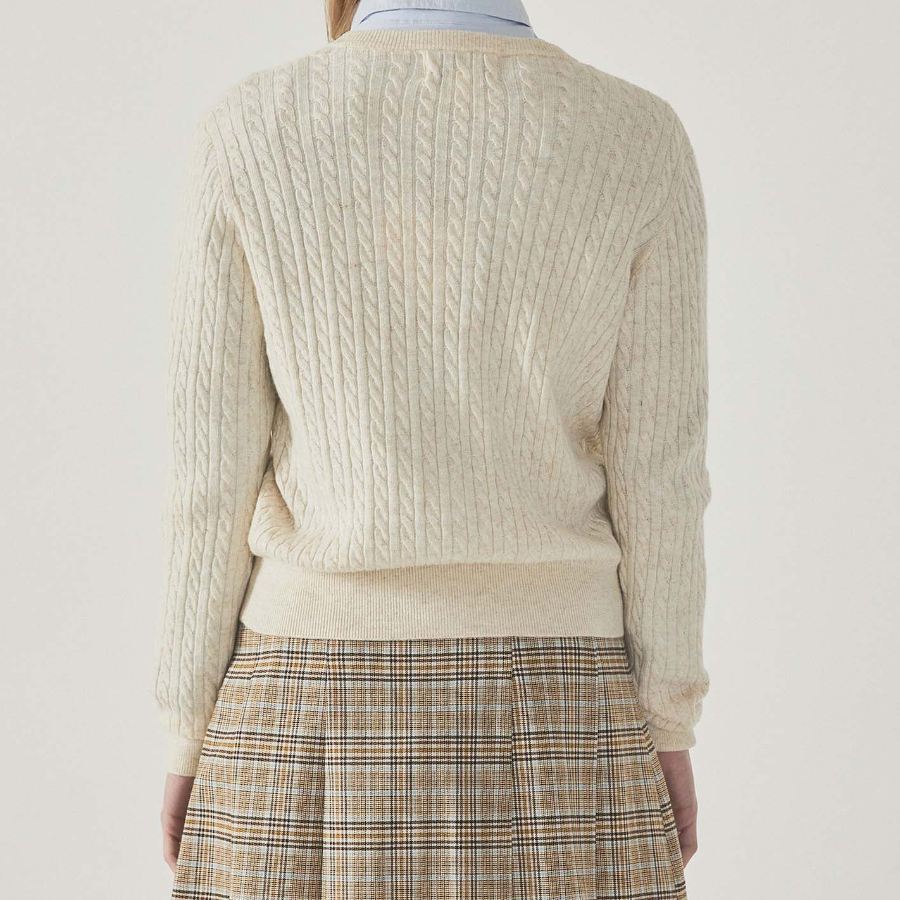 WHO.A.U - кардиган Steve High Gauge Wool Cable Cardigan