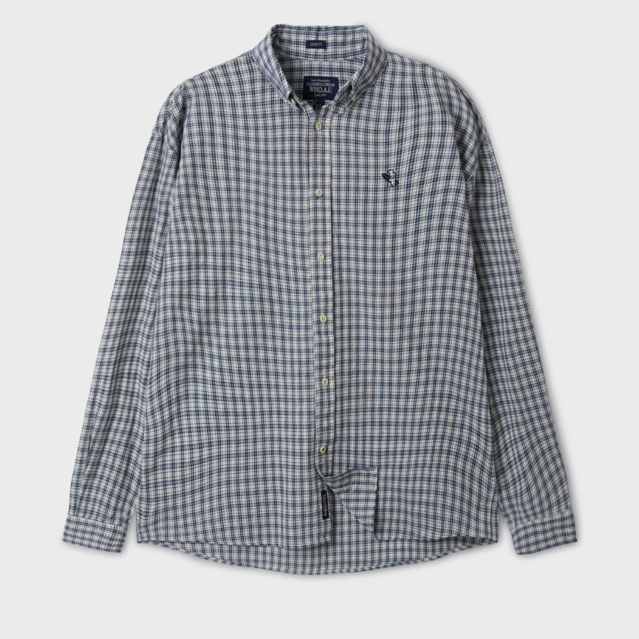 WHO.A.U Loose-fit Check Shirts (U)
