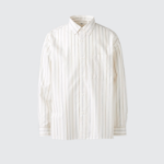 UNIQLO Broadcloth Oversized Shirt (Long Sleeve, Stripe A)