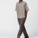 UNIQLO Broadcloth Oversized Shirt (Short Sleeve) Stripe A