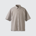 UNIQLO Broadcloth Oversized Shirt (Short Sleeve) Stripe A