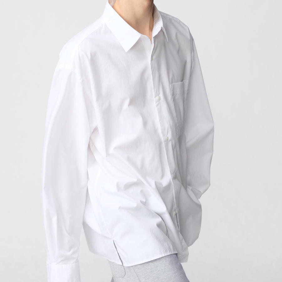 UNIQLO Broadcloth Oversized Shirt (Long Sleeve)