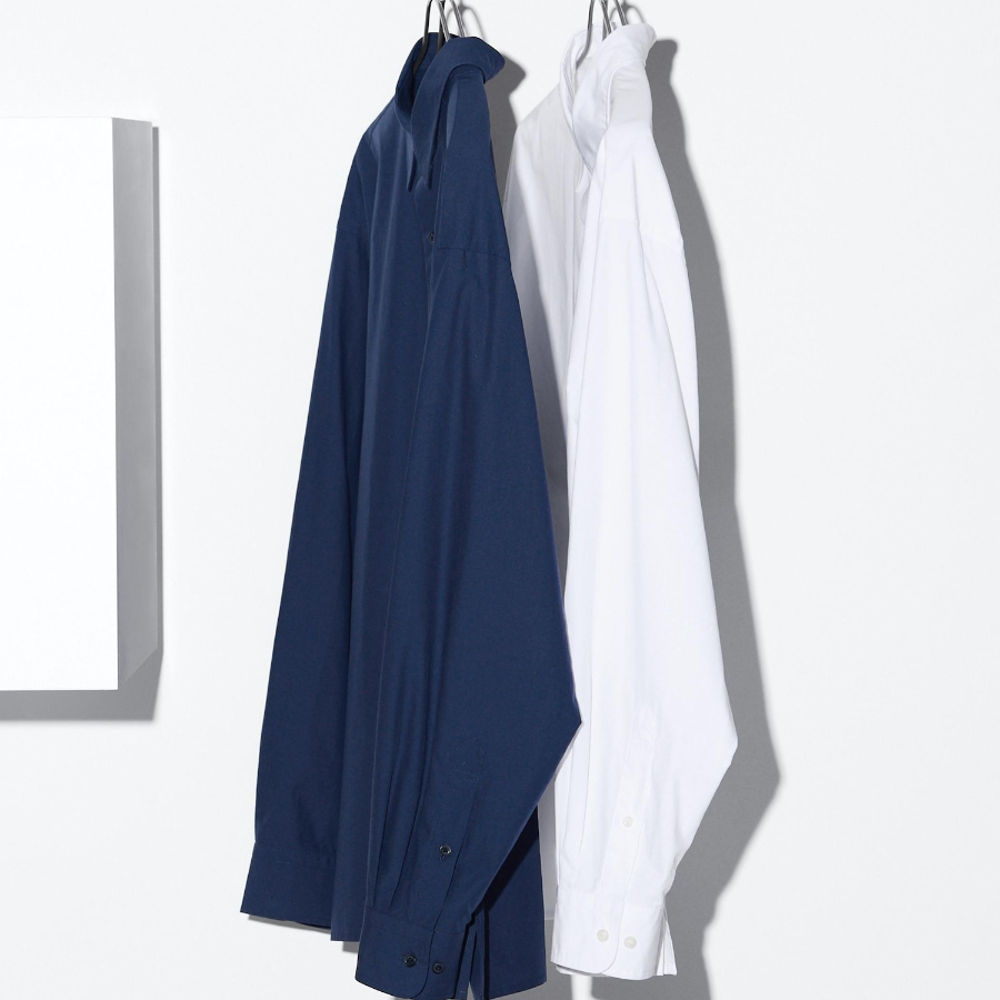 UNIQLO Broadcloth Oversized Shirt (Long Sleeve)