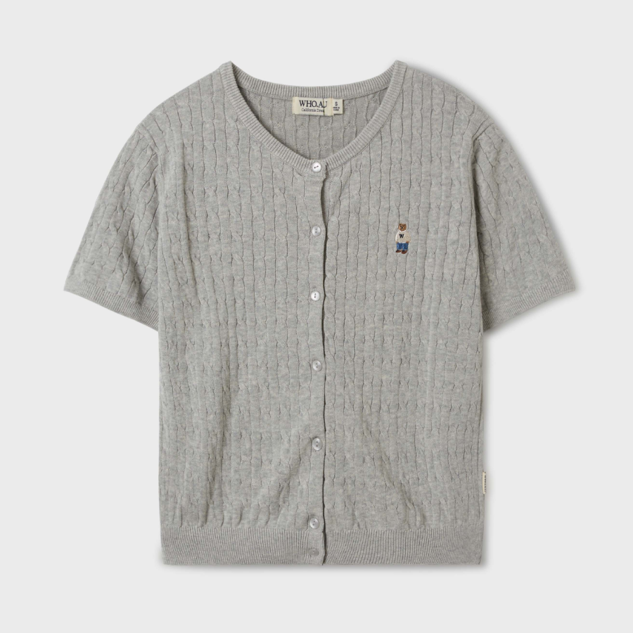 WHO.A.U — кардиган Steve Summer Short Sleeve Cardigan