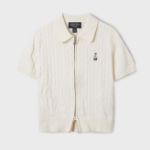 WHO.A.U — кардиган Steve Cable Short Sleeve Zip-up Cardigan