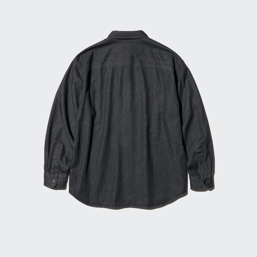 UNIQLO Denim Overshirt (Long Sleeve)