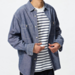 UNIQLO Chambray Overshirt (Long Sleeve)