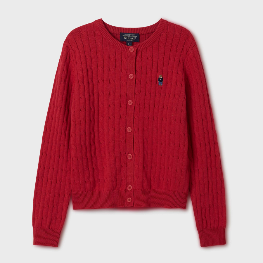 WHO.A.U — кардиган Steve Cable Cardigan