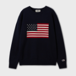 WHO.A.U American Flag Intarsia Knit