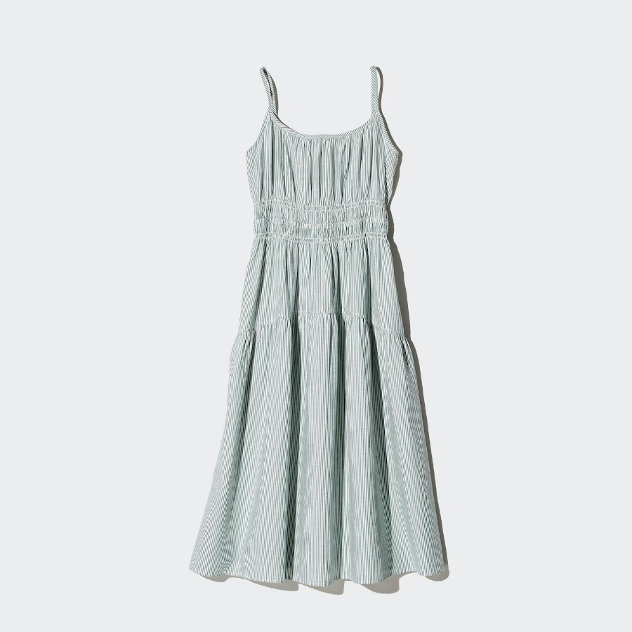 Uniqlo – платье Linen Blend Camisole Dress (Stripe)