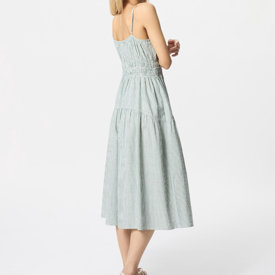Uniqlo – платье Linen Blend Camisole Dress (Stripe)