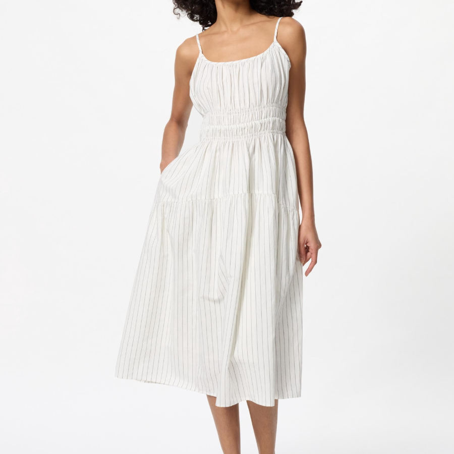 Uniqlo – платье Linen Blend Camisole Dress (Stripe B)