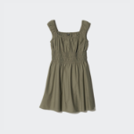 Uniqlo – платье Cotton Gathered Mini Dress (Sleeveless)