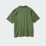 UNIQLO Modal Cotton Open Collar Shirt (Short Sleeve)
