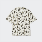 UNIQLO Modal Cotton Open Collar Shirt (Short Sleeve) Print B