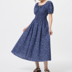 Uniqlo – платье Volume Sleeve Dress (Short Sleeve, Print)