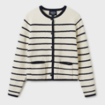 WHO.A.U — кардиган Stripe Button Outer Cardigan