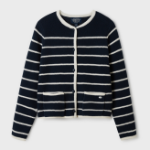 WHO.A.U — кардиган Stripe Button Outer Cardigan