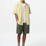 UNIQLO Modal Cotton Open Collar Shirt (Short Sleeve) Print A