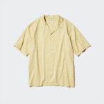 UNIQLO Modal Cotton Open Collar Shirt (Short Sleeve) Print A