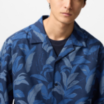 UNIQLO Modal Cotton Open Collar Shirt (Short Sleeve) Print C