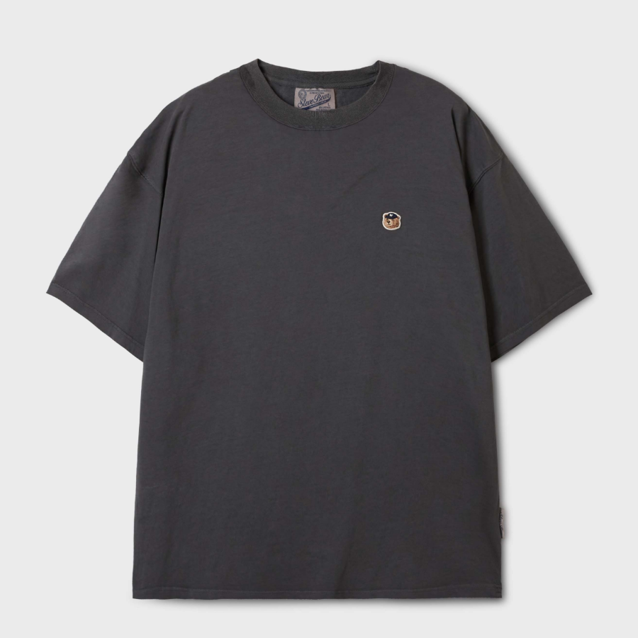 WHO.A.U Steve Head Patch Dyed T-shirt [B]