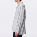 UNIQLO GU Texture Open Collar Check Shirt