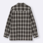 UNIQLO GU Texture Open Collar Check Shirt