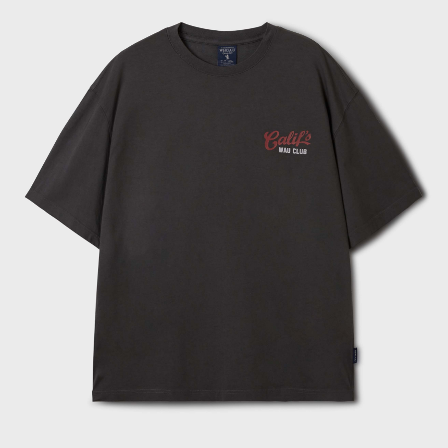 WHO.A.U Dyed Back Graphic T-shirt