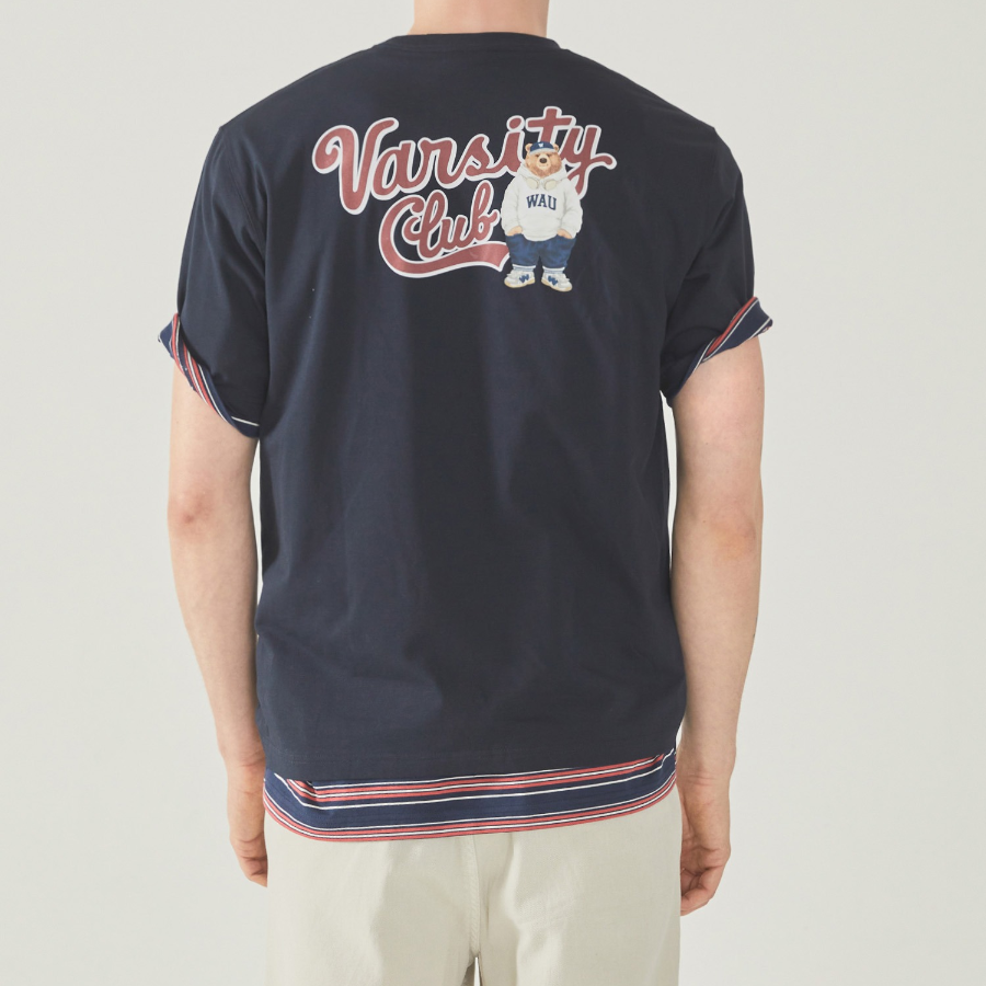 WHO.A.U Steve Back Graphic T-Shirt [B]