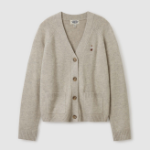 WHO.A.U — кардиган Bokashi Wool V-neck Loosefit Cardigan
