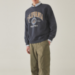 WHO.A.U Garment Dyed Graphic Sweatshirt