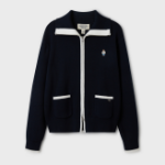 WHO.A.U — кардиган Steve Big Collar Zip-up Cardigan