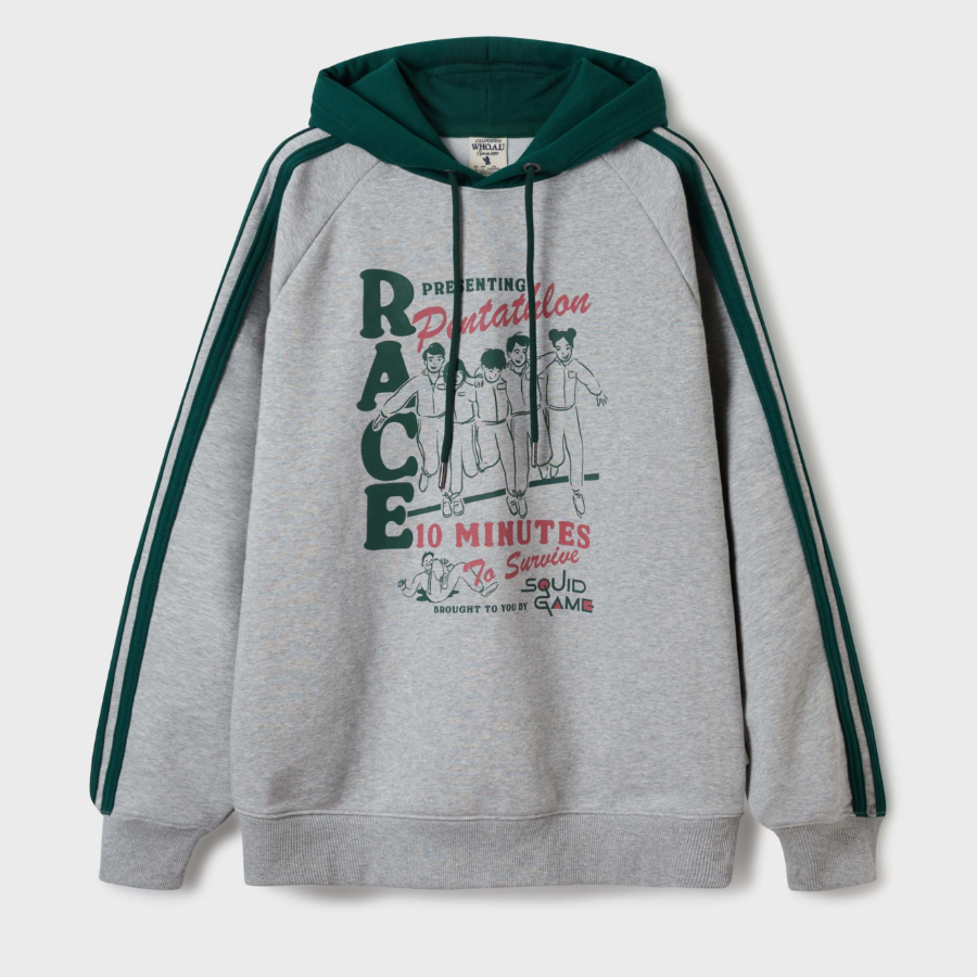 WHO.A.U [WAU X SQUID GAME] Track Line Hoodie