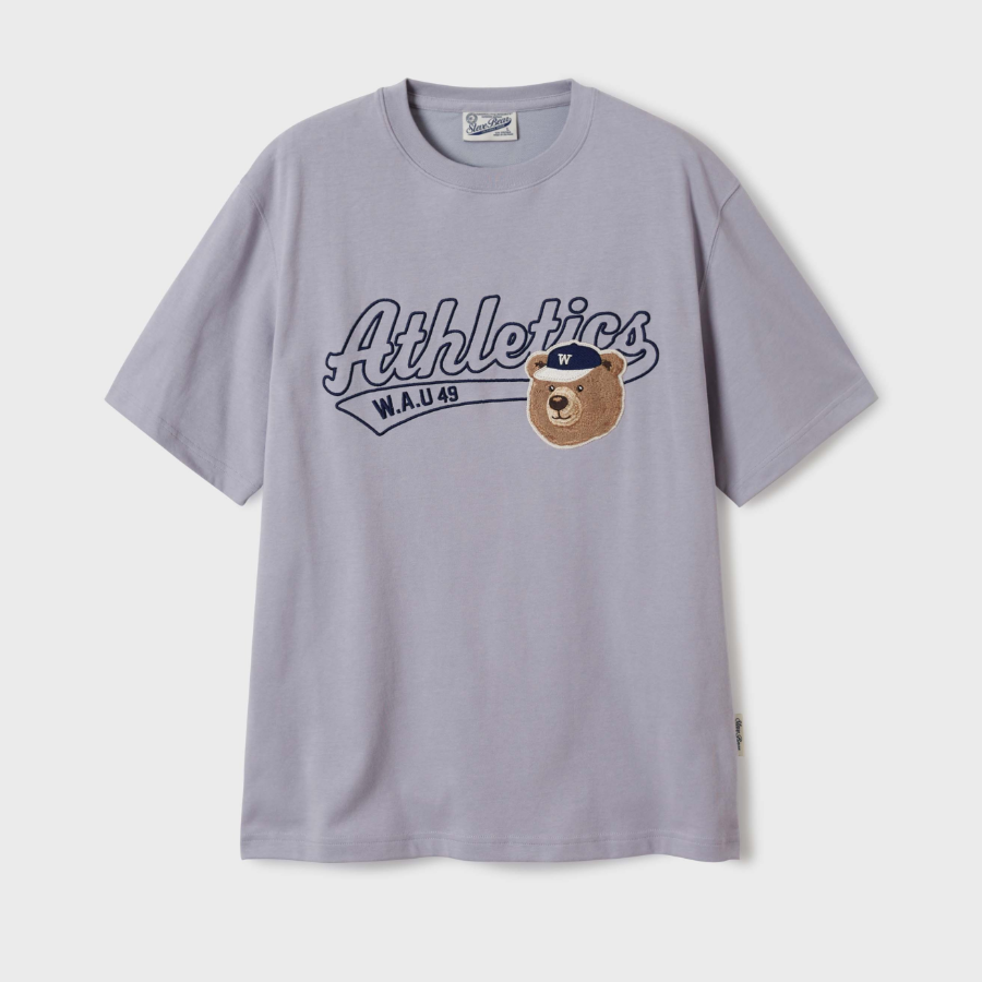 WHO.A.U Steve Campus Patch T-shirt